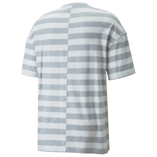 Puma Ανδρική κοντομάνικη μπλούζα Stripe Oversized Tee Puma Ανδρική κοντομάνικη μπλούζα Stripe Oversized Tee